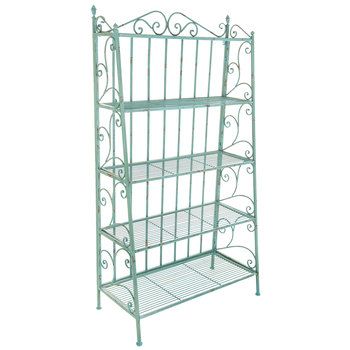 Turquoise Distressed Metal Baker's Rack Metal, Decoration, French Country, Bakers' Racks, Gardening, Home Décor, Hobby Lobby, Man Cave, Bath