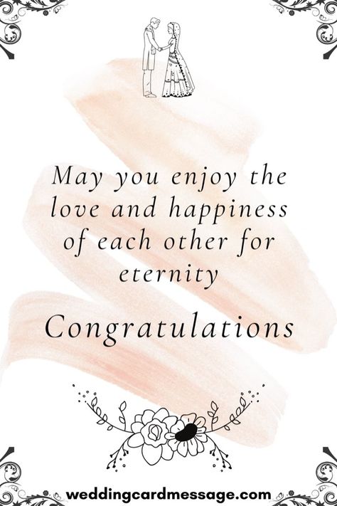 Send your love to the happy couple with these wedding wishes for the bride and groom. Let them know how happy you are for them on their big day Ideas, Instagram, Inspiration, Wedding Message For Friend, Wedding Messages To Bride And Groom, Wedding Wishes For Friend, Message For Wedding, Wishes For The Bride, Wedding Congratulations Message