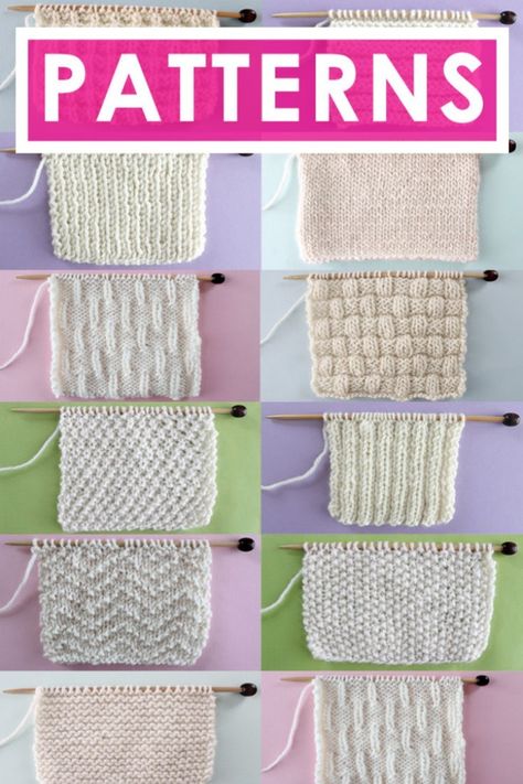 Learn how to Knit Stitch Patterns with free video tutorial by Studio Knit! #knitstitchpattern #studioknit #knittingpattern #howtoknit #easyknitting #beginner knitting Knitting Projects, Crochet, Knitting Stiches, Knitting Instructions, Knitting For Beginners, Blanket Knitting Patterns, Knit Stitch Patterns, Knitting Patterns Free, Knitting Stitches
