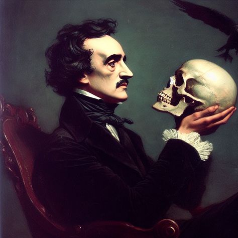 Edgar pondering his mortality. American Literature, Illustrators, Edgar Allan Poe, Portrait, Edgar Allen Poe Art, Edgar Allan Poe Art, Edgar, Edgar Allen Poe, Edgar Allan