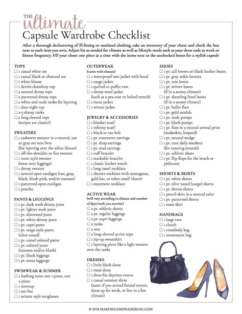 This free printable ultimate capsule wardrobe checklist is exactly what I need to put together a classic and stylish closet full of clothing I love to wear! Dressing, Capsule Wardrobe, Fitness, 10 Item Wardrobe, Capsule Wardrobe Planner, Wardrobe Basics List, Closet Essentials List, Capsule Wardrobe Checklist, Ultimate Capsule Wardrobe