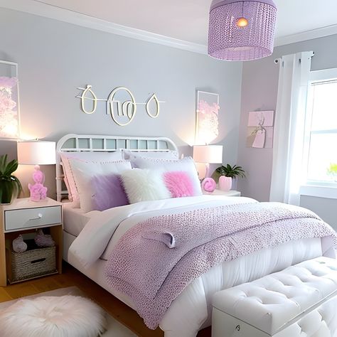 Ikea, Girls Bedroom Lavender, Lavender Bedroom Decor, Lilac Bedroom Decor, Lilac Bedroom Ideas, Lavender Room Ideas, Lilac Room Decor, Lavender Room Decor, Pink Bedroom Decor