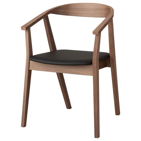Ikea, Stockholm, Dining Chairs, Walnut Veneer, Scandinavian Design, Chair, Walnut, Scandinavian, Solid Wood
