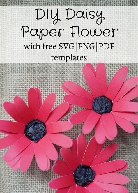 paper daisy flower plant, free printable daisy flower template, daisy template pdf, daisy templates to cut out Paper Flowers, Paper Flower Tutorial, Paper Flowers Diy, Paper Daisy, How To Make Paper Flowers, Flower Crafts, Daisy Template, Giant Paper Flowers, Diy Flowers