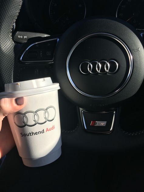 Coffee from my Audi dealership. Also in my favourite T/A cup ☕️☕️