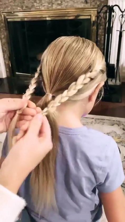 Pin on Hairstyle Easy Hairstyle, Easy Hairstyles For Kids, Easy Hairstyles For School, Kids Updo Hairstyles, Simple Hairstyles For Kids, Easy Hairstyles For Long Hair, Updos For Kids, Hairstyles For Toddlers, Braided Hairstyles For Kids