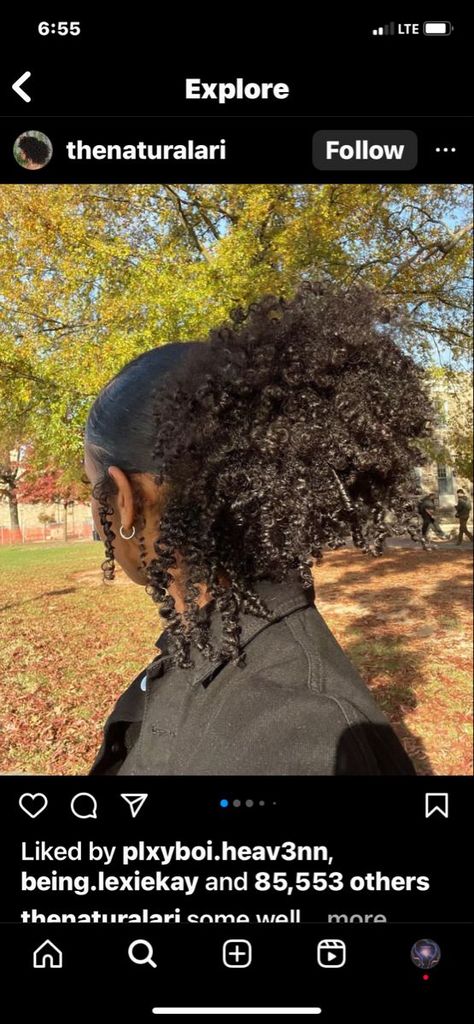 Hairstyle, Afro, Black Girl, Aesthetic Hair, Goals, Girls Natural Hairstyles, Cute Natural Hairstyles, Pretty Hairstyles, Cute Curly Hairstyles