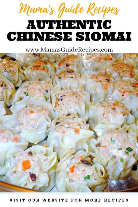 Authentic Chinese Siomai Ideas, Snacks, Mauritius, Authentic Chinese Recipes, Chinese Siomai Recipe, Chinese Dishes, Asian Cuisine, Filipino Street Food, Brazilian Food