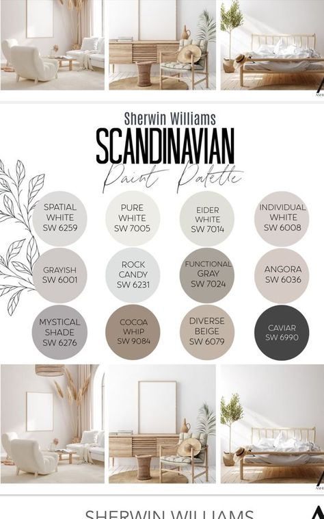Interior, Design, Home, Home Décor, Hygge Color Palette, Paint Colors For Home, Scandinavian Paint Colors, Scandinavian Color Scheme, Scandi Colour Palette