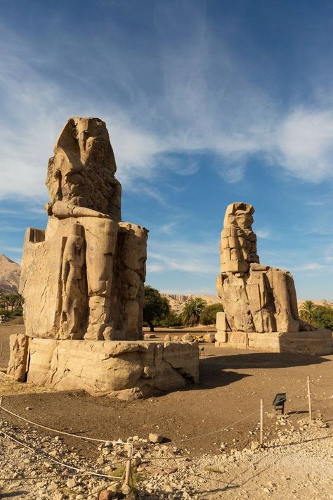 Colossi of Memnon - Egypt Tours Portal Luxor, Egypt, Ancient Egypt, Ancient, Karnak Temple, Aswan, Egyptian Era, Thebes, Ancient Egyptian Architecture