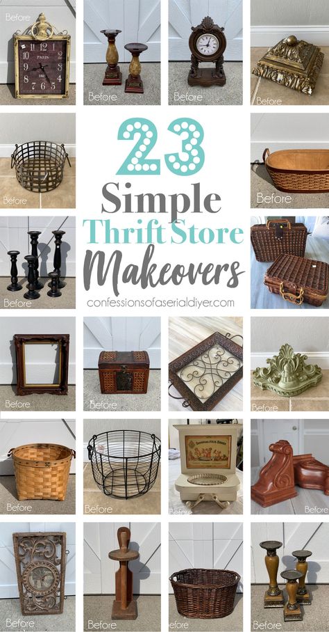 Upcycling, Thrift Store Makeover Before After, Thrift Store Makeover Ideas, Thrift Store Makeover, Thrift Store Furniture Makeover Diy, Furniture Makeover Thrift Store, Flipping Thrift Store Finds, Thrift Store Finds Repurposed, Thrift Store Diy Projects