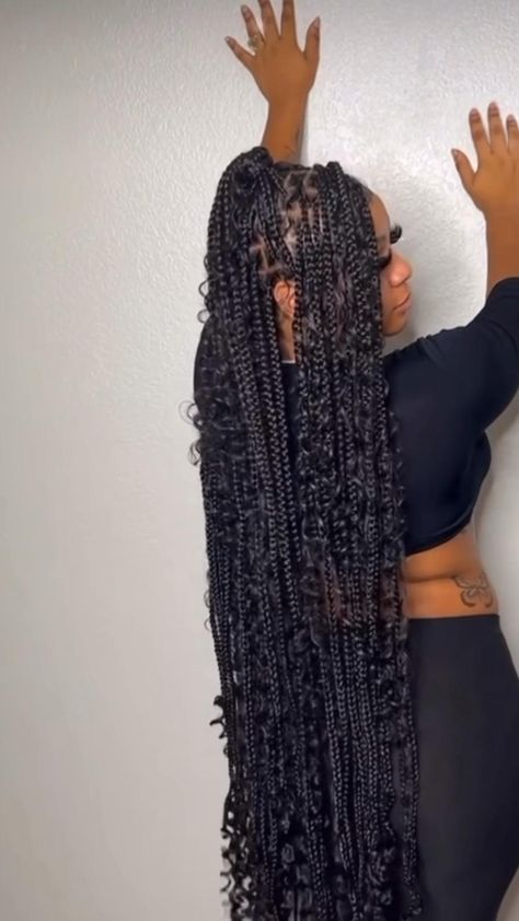 Box Braids, Protective Styles, Braided Hairstyles, Braided Cornrow Hairstyles, Boho Knotless Braids With Color, Braided Hairstyles For Black Women, Box Braids Hairstyles For Black Women, Big Box Braids Hairstyles, Bohieman Knotless Box Braids