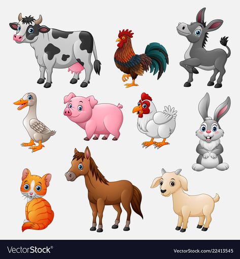 Animals, Adobe Illustrator, Animal Pictures For Kids, Farm Cartoon, Zoo Animals, Farm Animals Pictures, Animal Pictures, Animals Images, Animals Wild