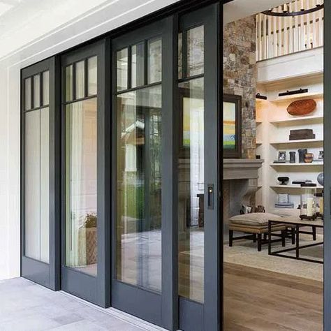 18 Ideas that will make Your Patio Awesome this Summer Glass Door Design, Sliding Doors Exterior, Glass Doors Patio, Sliding Screen Doors, French Doors Exterior, French Doors Patio, Sliding Patio Doors, Entrance Design, Folding Doors