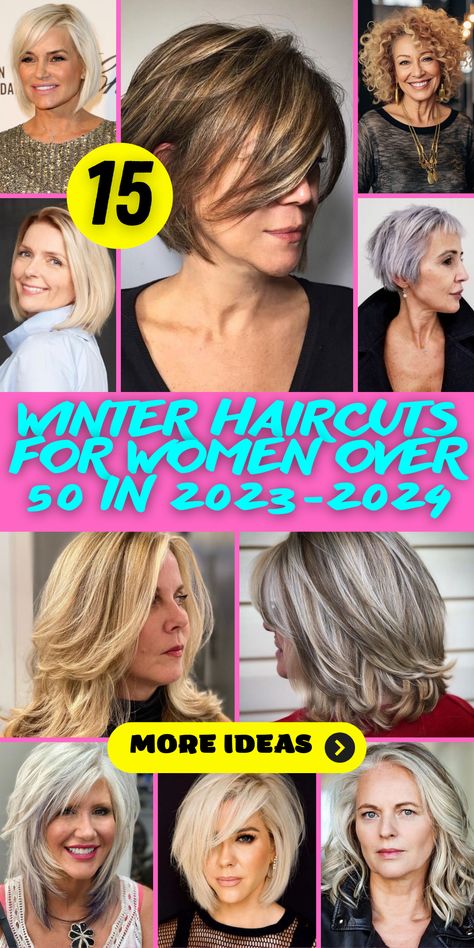 Transform your look with winter hair magic! Our icy tones and cool hues capture the essence of the season, making your hair the centerpiece of winter beauty. Let your hair sparkle like snowflakes. ❄️✨ #WinterHairMagic #IcyBlondeBeauty Fresh, Haircuts For Over 50, Hair Cuts For Over 50, Hair For Over 50, Hair For Women Over 50, Medium Length Haircuts, Haircuts For Women, Medium Length Hair Cuts, Medium Length Hair With Layers