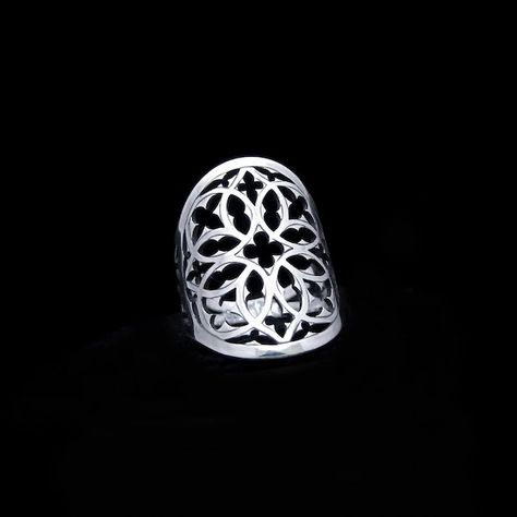 Bijoux, Gothic, Gothic Jewellery, Diy, Gothic Jewelry, Medieval Rings, Gothic Rings, Gothic Jewelry Diy, Cathedral Ring
