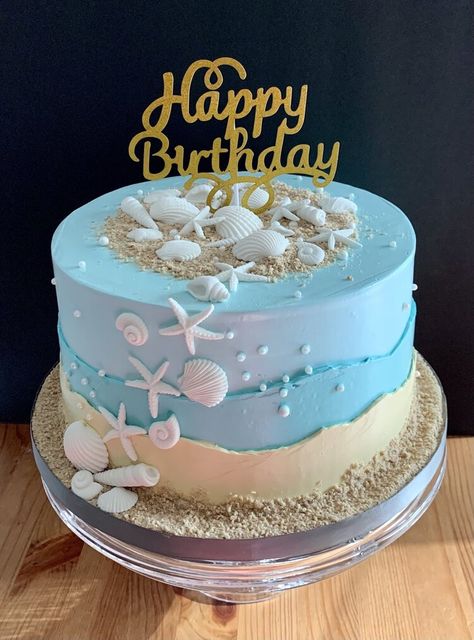 Cake, Dessert, Cake Designs Birthday, Cake Design, Cake Decorating, Birthday Cakes For Women, Cake Gallery, Wave Cake, Birthday Cake