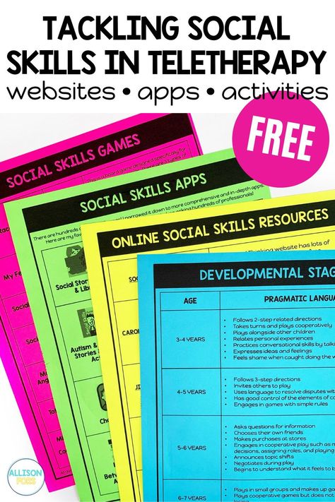 Apps, Ideas, Social Skills Games, Social Skills Lessons, Social Skills Activities, Social Skills Videos, Social Thinking Curriculum, Early Intervention Speech Therapy, Speech Therapy Resources