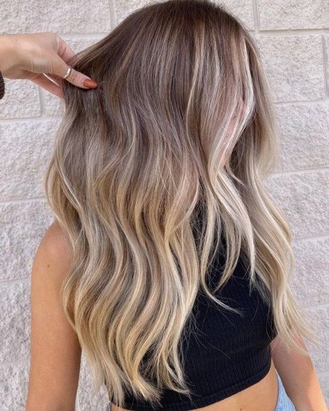Balayage, Brunette With Balayage, Dirty Blonde Hair, Blonde Balayage On Brown Hair, Partial Balayage, Brunette To Blonde, Balayage Brunette To Blonde, Blonde Balayage Long Hair, Balayage Hair Brunette With Blonde