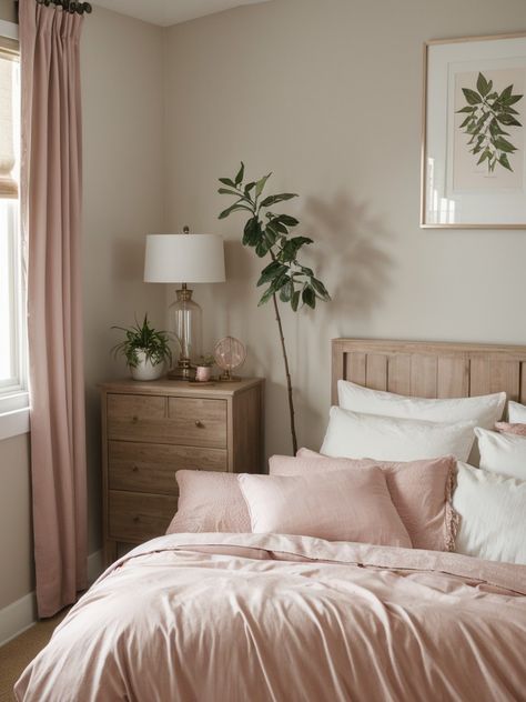 Inspiration, Interior, Balayage, Blush Pink Bedroom Decor, Pink Bedroom Decor, Baby Pink Bedroom Ideas, Pink Bedrooms, Bedroom Inspirations Pink, Pink Bedroom Modern