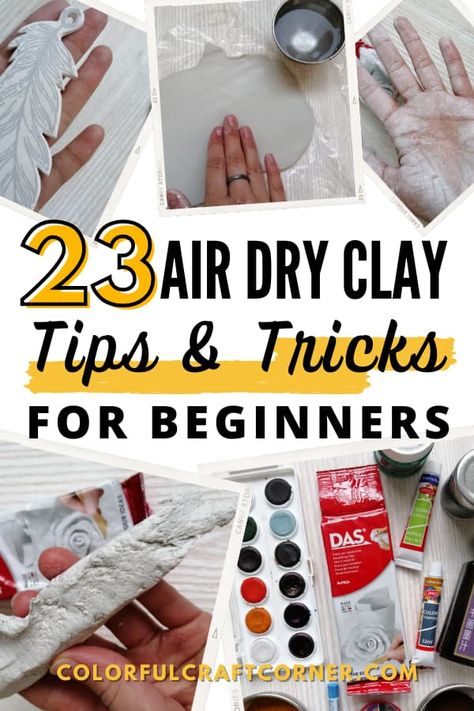 Crafts, Diy, Paper Clay, Fimo, Air Dry Modeling Clay, Diy Air Dry Clay, Air Dry Clay Projects, Clay Crafts Air Dry, Air Dry Clay Crafts