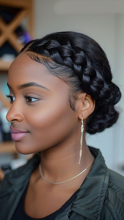 Bold and Beautiful: 25 Dutch Braid Hairstyles for Black Hair Braided Hairstyles, Inspiration, Braided Crown Hairstyles, Dutch Braid Hairstyles, Braided Cornrow Hairstyles, Braided Bun Styles, Braids For Black Women, Braid Crown, Braids For Black Hair