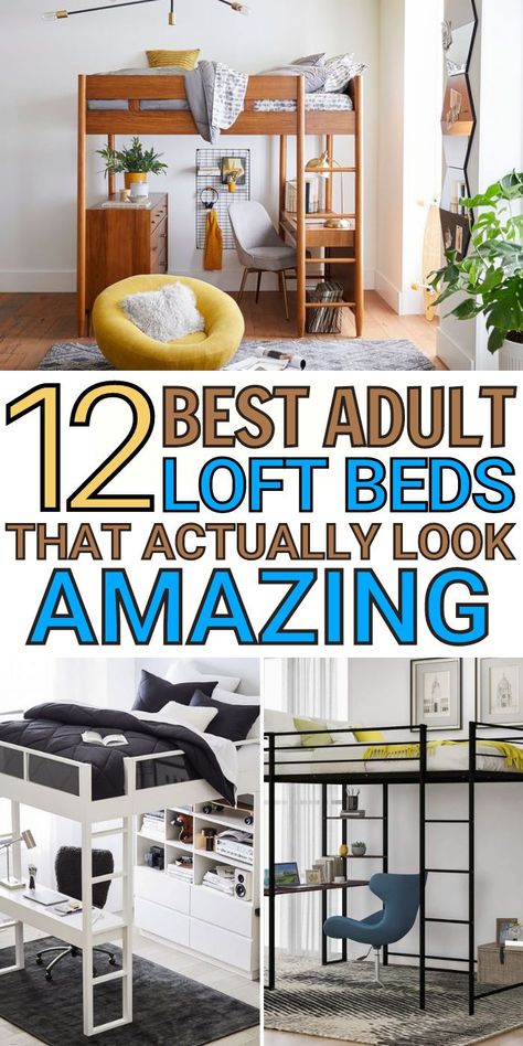 Diy, Ideas, Loft Beds For Small Rooms, Loft Bed Ideas For Small Rooms, Loft Beds For Teens, Bunk Beds Small Room, Beds For Small Spaces, Beds For Small Rooms, Loft Bed Ideas For Adults