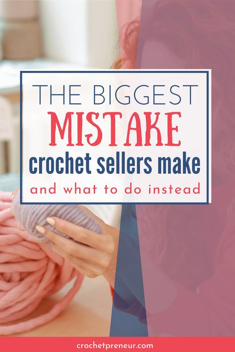 It's so easy to avoid this one mistake that so many handmade sellers are making. If you want to make money selling crochet, this one simple tip will help you attract your ideal customer and increase profits from your crochet business. Read this article to learn how you may be sabotaging your own success! Amigurumi Patterns, Crochet, How To Start Crochet, Selling Crochet Items, Knitting Business, Selling Crochet, Crochet Business, Quick Crochet, Crochet Blogs