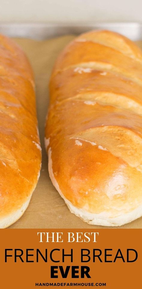 My Favorite French Bread - Handmade Farmhouse Pizzas, Sandwiches, Snacks, Bagel, Desserts, Muffin, French Bread Bread Machine, Bread Maker French Bread Recipe, Homemade French Bread