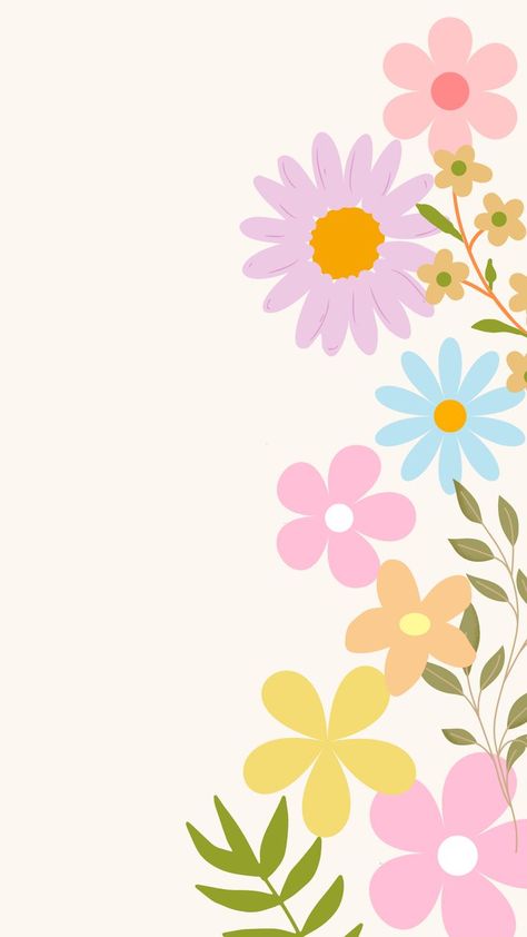 Vintage, Colorful Backgrounds, Floral Wallpaper Iphone, Flower Background Wallpaper, Flower Backgrounds, Floral Wallpaper, Cute Flower Wallpapers, Spring Wallpaper, Flower Wallpaper
