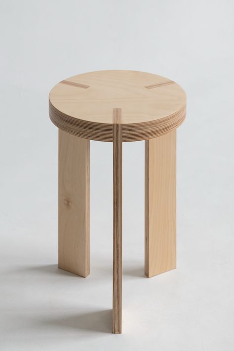 KG Stool — Leibal Furniture Design, Design, Stool Design, Wooden Stool Designs, Wood Chair Design, Plywood Furniture, Wood Furniture Design, Round Stool, Round Furniture