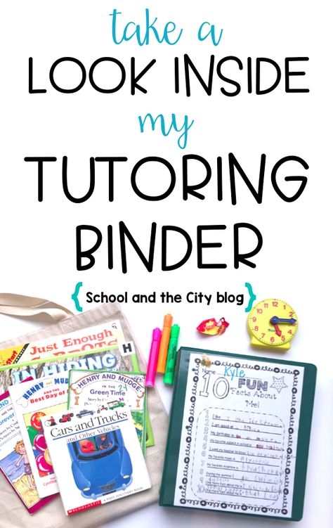 Take a Look Inside My Tutoring Binder: writing, fluency, and comprehension (School and the City blog) First Tutoring Session, Start Tutoring Business, First Grade Tutoring Ideas, After School Tutoring Ideas, Elementary Tutoring Ideas, English Tutoring Ideas, Kindergarten Tutoring Activities, Starting A Tutoring Business, Reading Tutoring Ideas 1st Grade