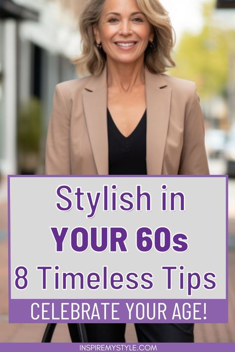 how to dress well in your 60s- 8 timeless tips Style, Stylish, Capelli, Women, Giyim, My Style, Tips, Outfit, Robe