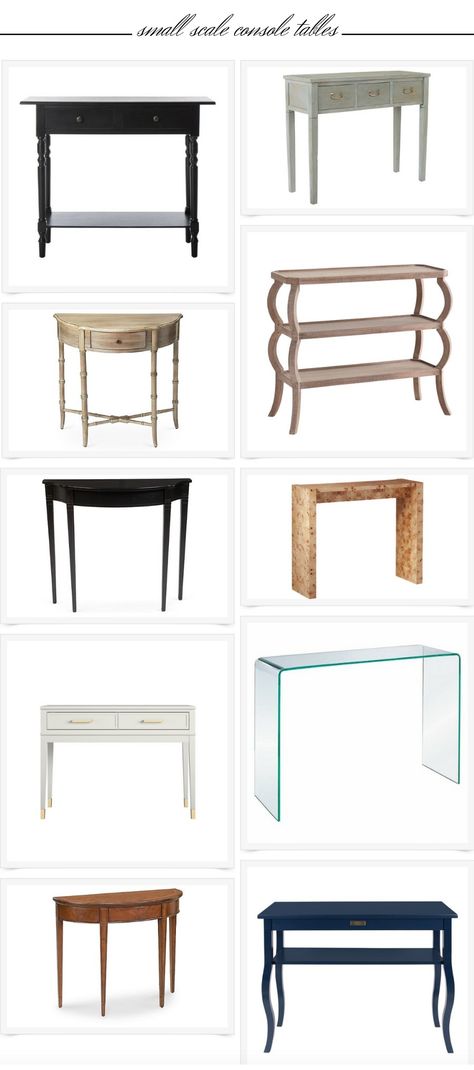 Entryway Styling: Small Scale Console Tables - Emily A. Clark Interior, Sideboard, Ideas, Tables, Design, Entryway Console Table, Entryway Console, Entryway Style, Narrow Console Table