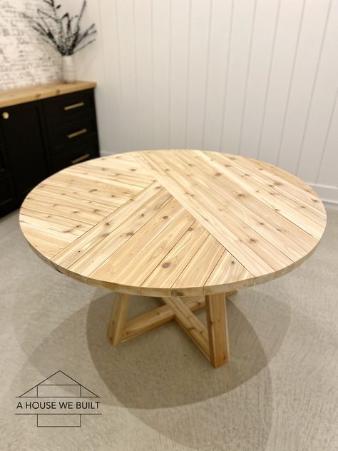 Round Dining Table Diy, Round Dinner Table, Round Dinning Table, Round Outdoor Table, Circle Dining Table, Large Round Dining Table, Round Wood Table, Large Round Table, Round Patio Table