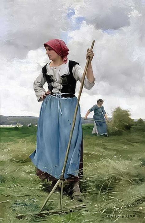 Edwardian Haymaking With The Scythe - Sew Historically Peasant Cosplay, Medieval Peasant Woman, Medieval Clothing Peasant, Peasant Outfit, Peasant Bodice, Peasant Clothes, Victorian Peasant, Medieval Dress Peasant, Witch Oc