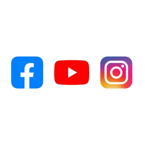 Instagram, Youtube, Facebook And Instagram Logo, Facebook Youtube, Youtube Logo, Youtube Logo Png, Facebook Logo Png, Instagram Logo Transparent, Youtube Banner Design