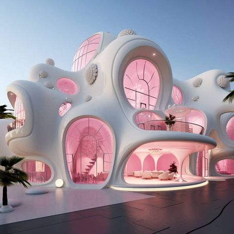Barbie's Dream House: AI-Designed Homes Around The World Design, Architecture, House Design, Dekorasyon, Modern, Haus, Dekorasi Rumah, House, Arquitetura
