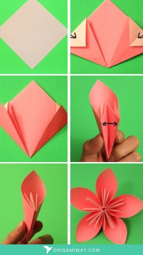 A origami paper kusudama flower Ideas, Origami, Piercing, Origami Easy, Origami Sheets, Origami Flowers, Easy Origami, Origami Flowers Instructions, Easy Origami Flower