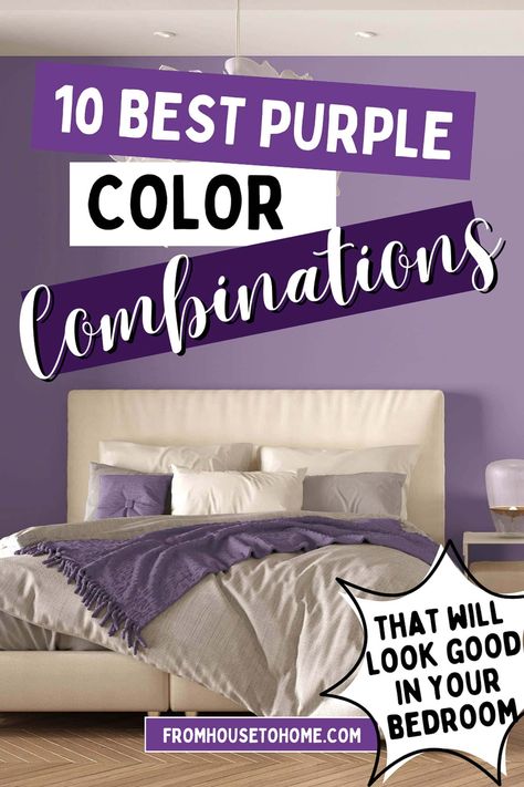 Make your bedroom look stunning with these 10 awesome purple color combinations! From soft and subtle shades to bold and bright hues, there’s a look for everyone. Diy, Art, Ps, Decoration, Gray And Lavender Bedroom, Grey Purple Bedroom, Purple Gray Bedroom, Gray And Purple Bedroom, Purple Grey Bedroom