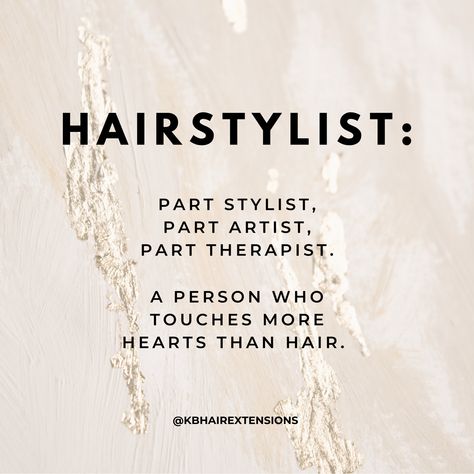 It’s more than just a title 💁🏼‍♀️ What do you love about your hairstylist and trips to the salon? Comment below and let us know! • • #hairquotes #hair #hairgoals #hairstylist #haircut #hairdresser #hairstyles #hairstyle #naturalhair #haircare #hairquote #quotes #instahair #hairtransformation #haircolor #hairstyling #balayage #quoteoftheday #hairmemes #hairinspo #hairdresser #salon #bundles #hairquotestoliveby #beauty #explorepage #hairtrends #kbhairextensions #love #hairstylist Glow, Hairstylist Quotes, Hairdresser Quotes, Hair Salon Quotes, Hairdresser Salon, Hair Quotes Funny, Hair Quotes Inspirational, Stylist Quotes, Hair Salon Marketing