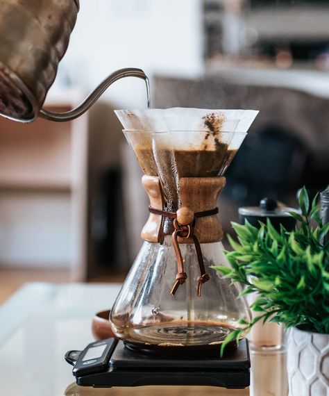 How to Make Chemex Coffee: Brewing Tips for Beginners - Rachel IRL Coffee Roasters, Coffee Beans, Coffee Farm, Coffee Tea, Coffee World, Coffee Brewer, Coffee Brewing, Coffee Snobs, Coffee Accessories