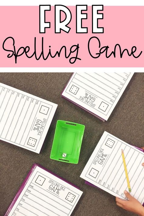 Free Spelling Game Ideas, Reading, Summer, Spelling Word Games For 1st Grade, Spelling Test Games, Spelling Games For Kids, Free Spelling Games, Spelling Games, Spelling Practice Games