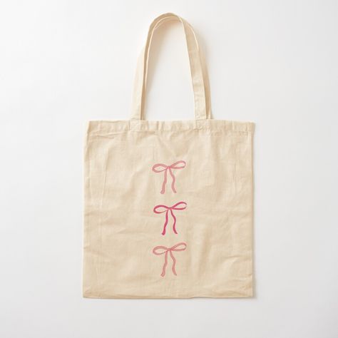 Get my art printed on awesome products. Support me at Redbubble #RBandME: https://www.redbubble.com/i/tote-bag/Pink-Bows-by-BiaaArchive/156993990.P1QBH?asc=u Draw, Crafts, Tela, Tote Bags, Drawing Bag, Prints, Pink Canvas Art, Drawings, Tote Bag Canvas Design