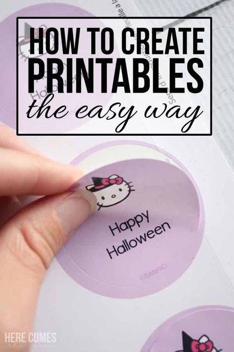 Learn how to create printables in minutes with Avery Design and Print. #ad Design, Create, Tips, Blog, Things To Sell, Labels, Projects, Printing Software, Etsy Business