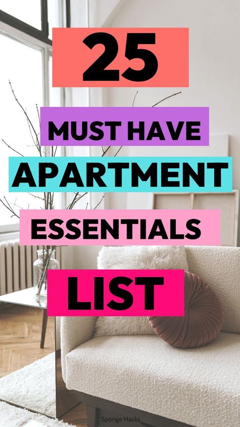 Diy, Amazon Apartment Must Haves, Apartment Must Haves, First Apartment Essentials, Apartment Necessities, Apartment Essentials, Kitchen Essentials List, Apartment List Of Needs, Household Essentials