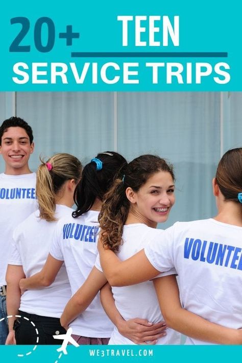 Whether you are looking to fulfill community service requirements or have a life-changing summer experience, there are options for every student with this compilation of teen service trip options. Summer, Service Trip, Volunteer Travel, Educational Travel, Family Travel Destinations, Service Learning, Family Travel, Travel Experience, Family Vacation Destinations