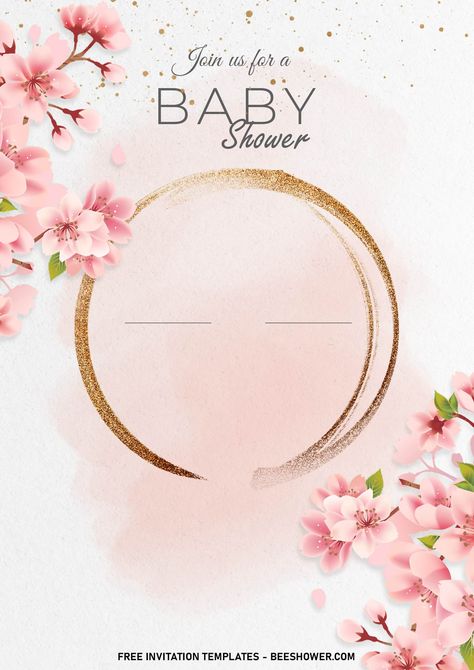 Cool 7+ Blush Floral And Gold Baby Shower Invitation Templates Diy, Invitations, Instagram, Baby Shower Background, Baby Shower Invitations Design, Baby Shower Invitation Templates, Floral Baby Shower, Baby Shower Invitation Cards, Baby Shower Templates Free