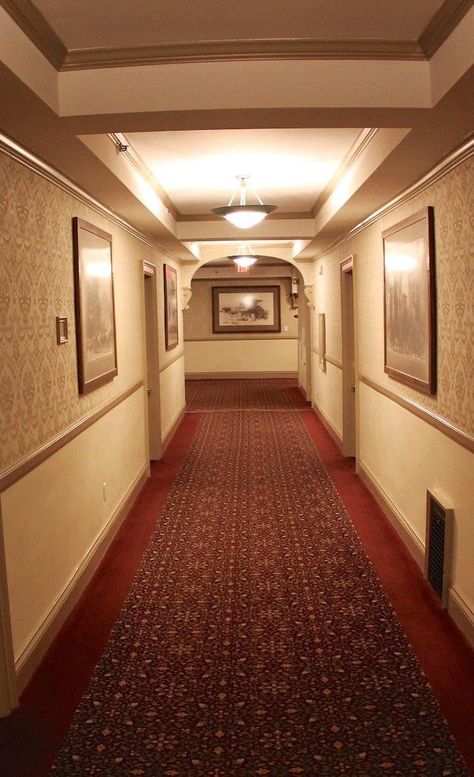 Haunted hall in Stanley Hotel. Photo: daveynin Haunted Places, Films, Architecture, Mystery Hotel, Haunted Hotel, Escape Room, Motel, The Stanley Hotel, Haunted History