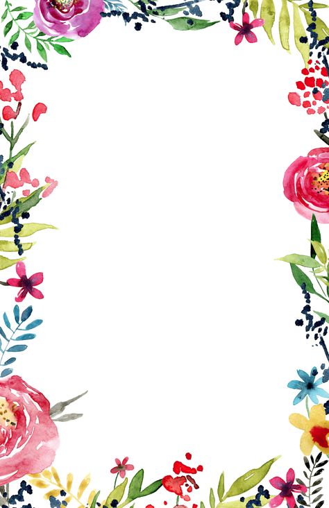 Pink, Floral, Invitations, Flower Invitation, Flower Frame, Flower Border, Floral Border, Flower Backgrounds, Printable Border